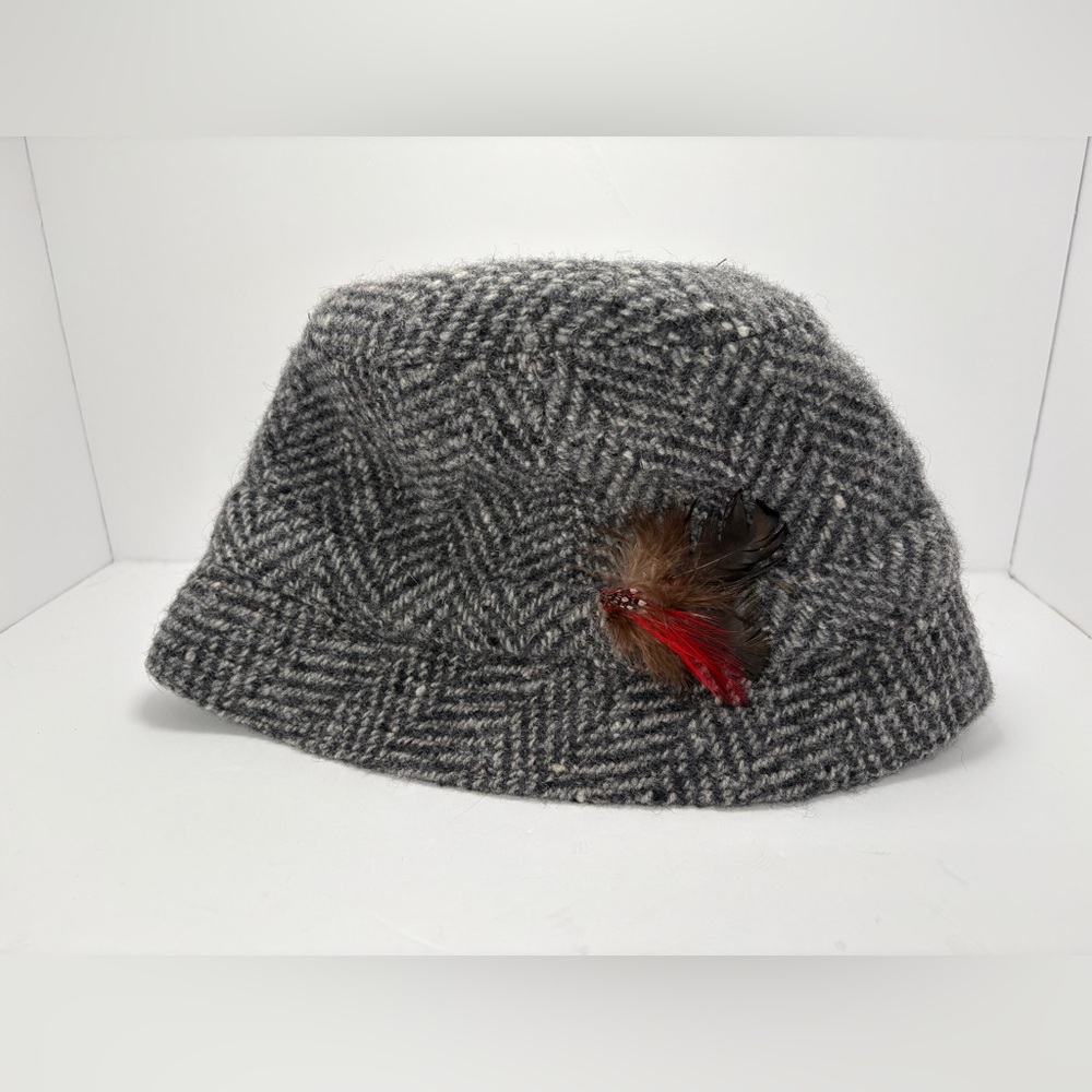 Jonathan Richard-Original Irish Walking Hat Tweed Herringbone Wool 7 5/8 (62)